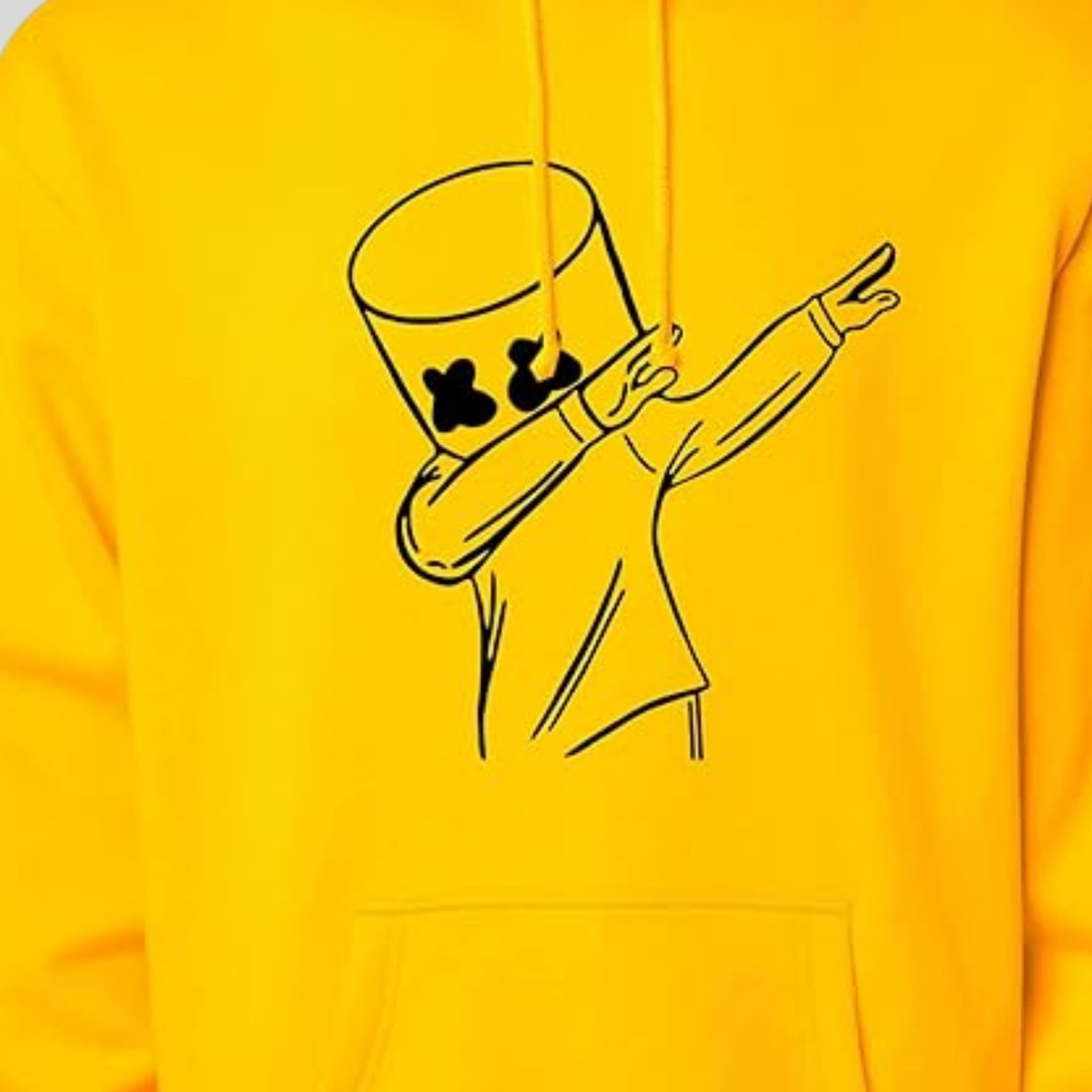 BAGHADBILLO Bawełniana bluza z kapturem z nadrukiem unisex