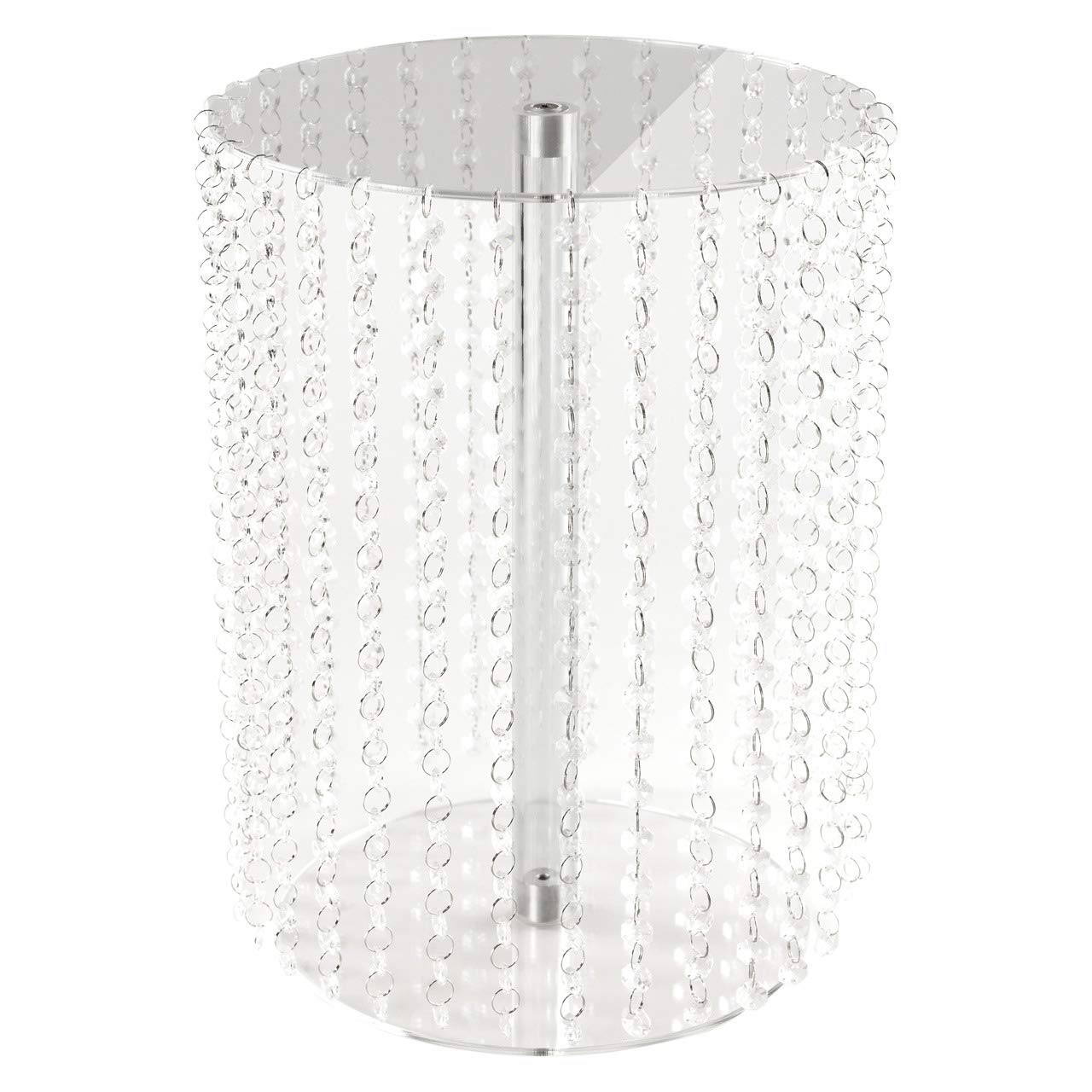 Manschin Laserdesign Acryl Tortenständer Rund Hochzeit einzelne Etagen Etagere Geburtstag Alu Ø 28 cm Durchmesser (Höhe 40cm)