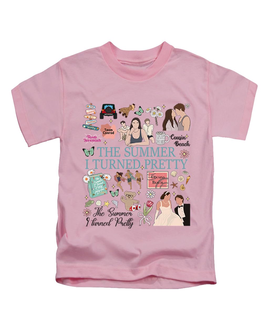 New Spirit Original Unisex Baby Pink Montage Conrad Fisher And Jeremiah Fisher Meme Novelty Tsitp Tee T-Shirt Funny T Shirt Top