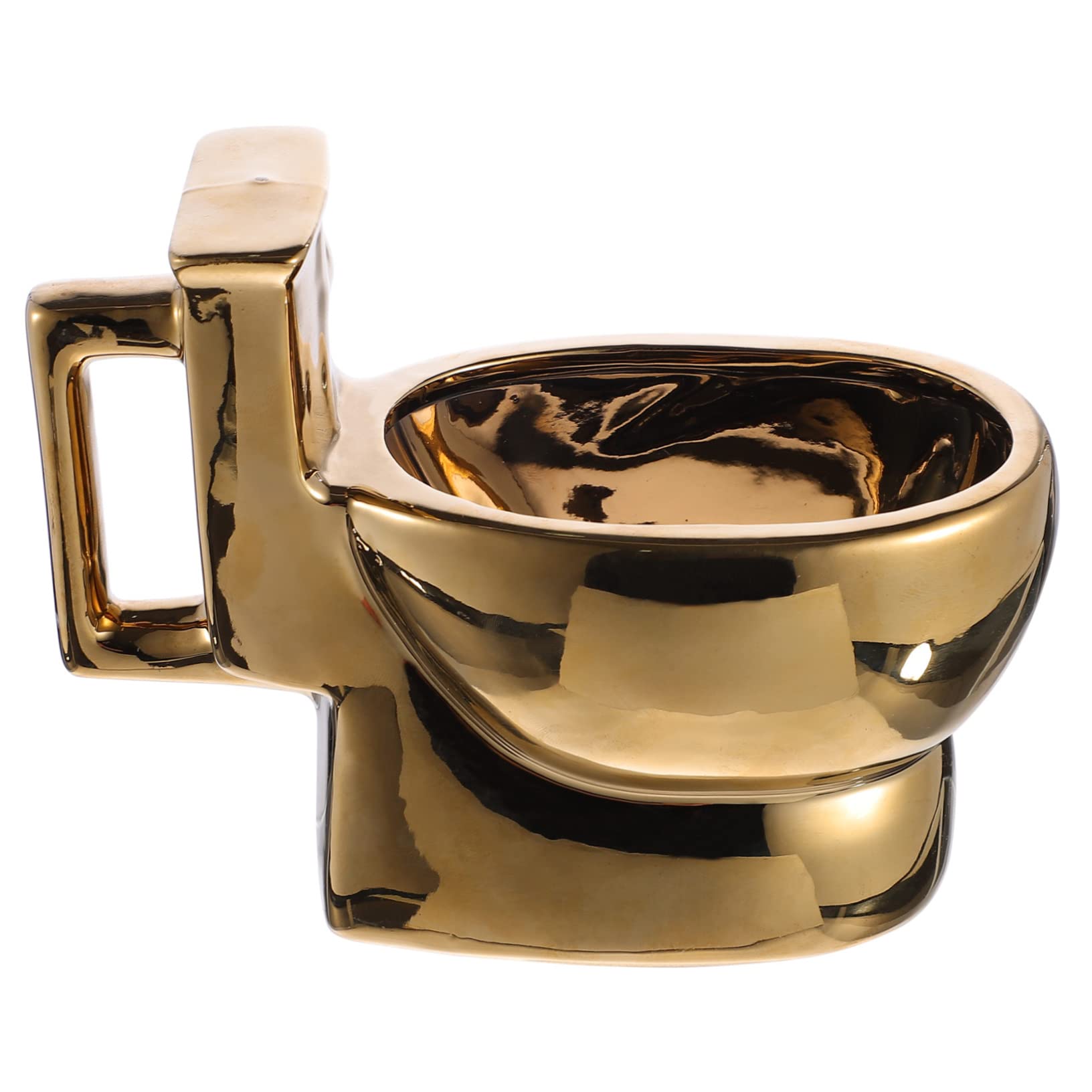Mug en céramique humoristique Alipis au design insolite de WC pour soirée