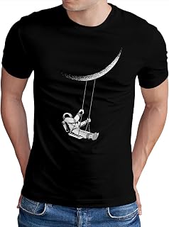 Moon-Astronaut T-Shirt | Męski | Planet Space Stars | S - 5XL