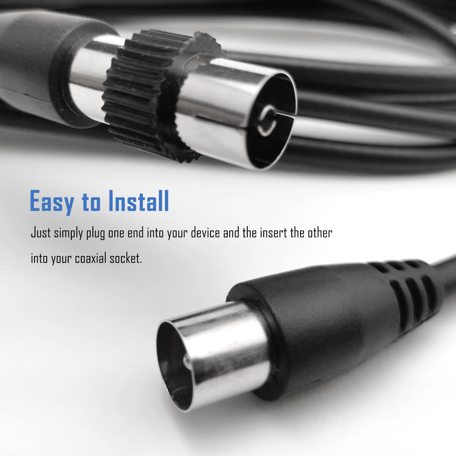 Cavo Audio Coassiale BestPlug 50 Cm – Prolunga RCA Maschio-Femmina