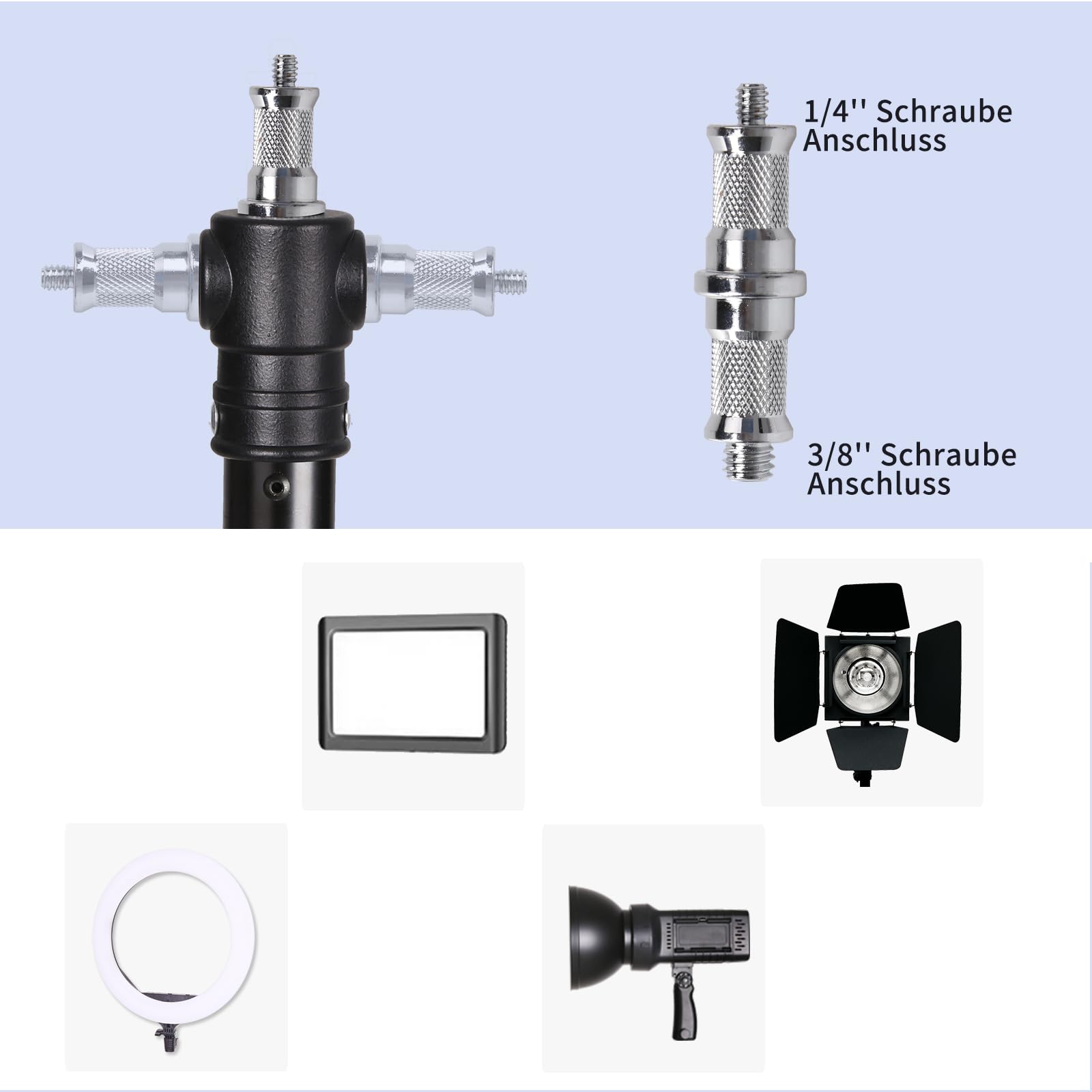 Montaggio a parete, braccio triangolare con lunghezza fino a 41,3 pollici/105 cm per riprese video in studio per flash, softbox, luci ad anello, luci singole, ombrelli, riflettori