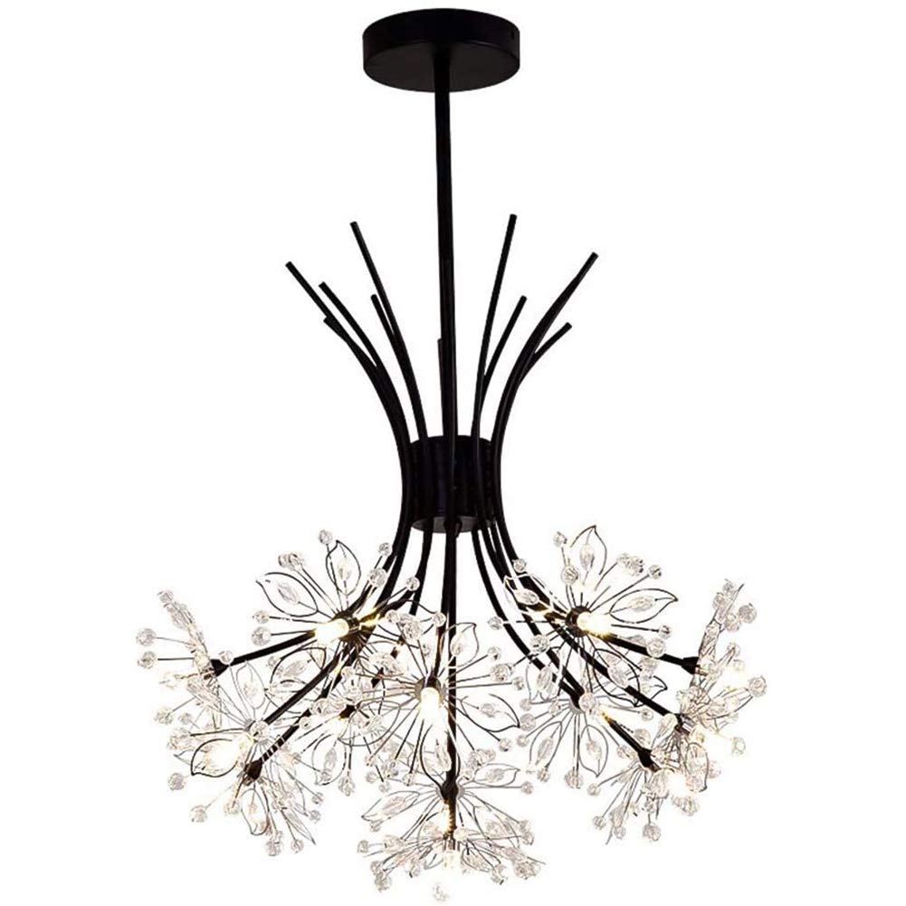Lustre de luxe en cristal G4 luminaire de plafond sans ombre