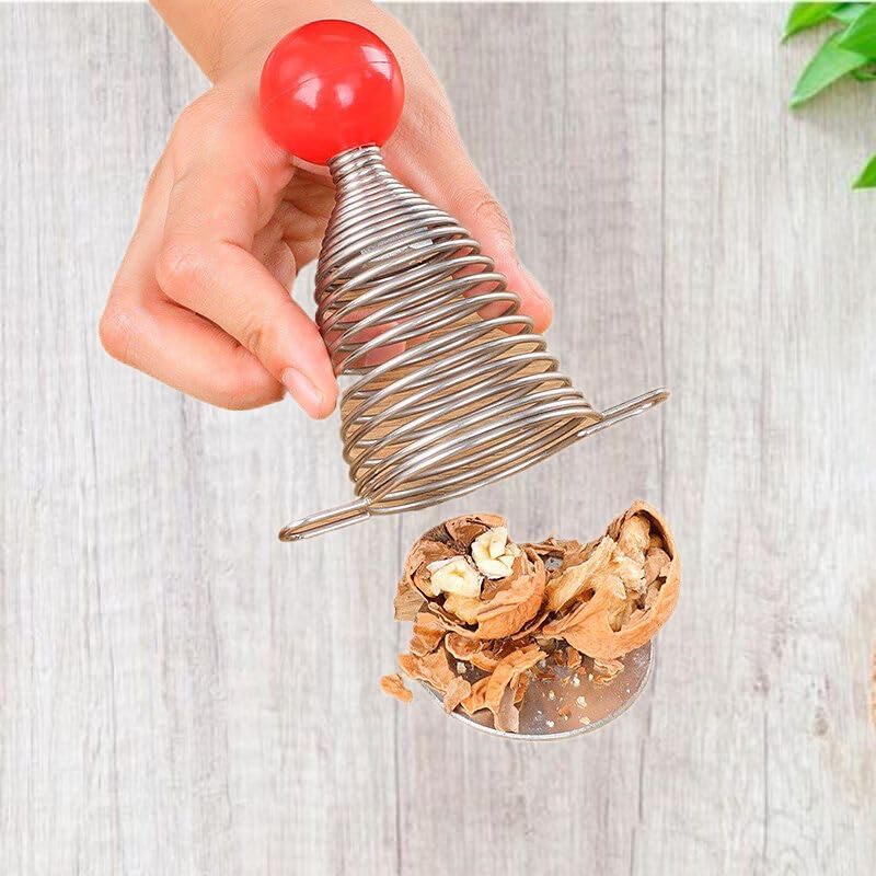 核桃夹 Nut Crackers Nutcracker for Walnuts, Nut Cracker Kitchen Tool 子家用不锈钢弹簧开核神器开夏威夷果山核桃榛子夹坚果开壳神器 Household Cleaning，Kitchen Storage Essentials