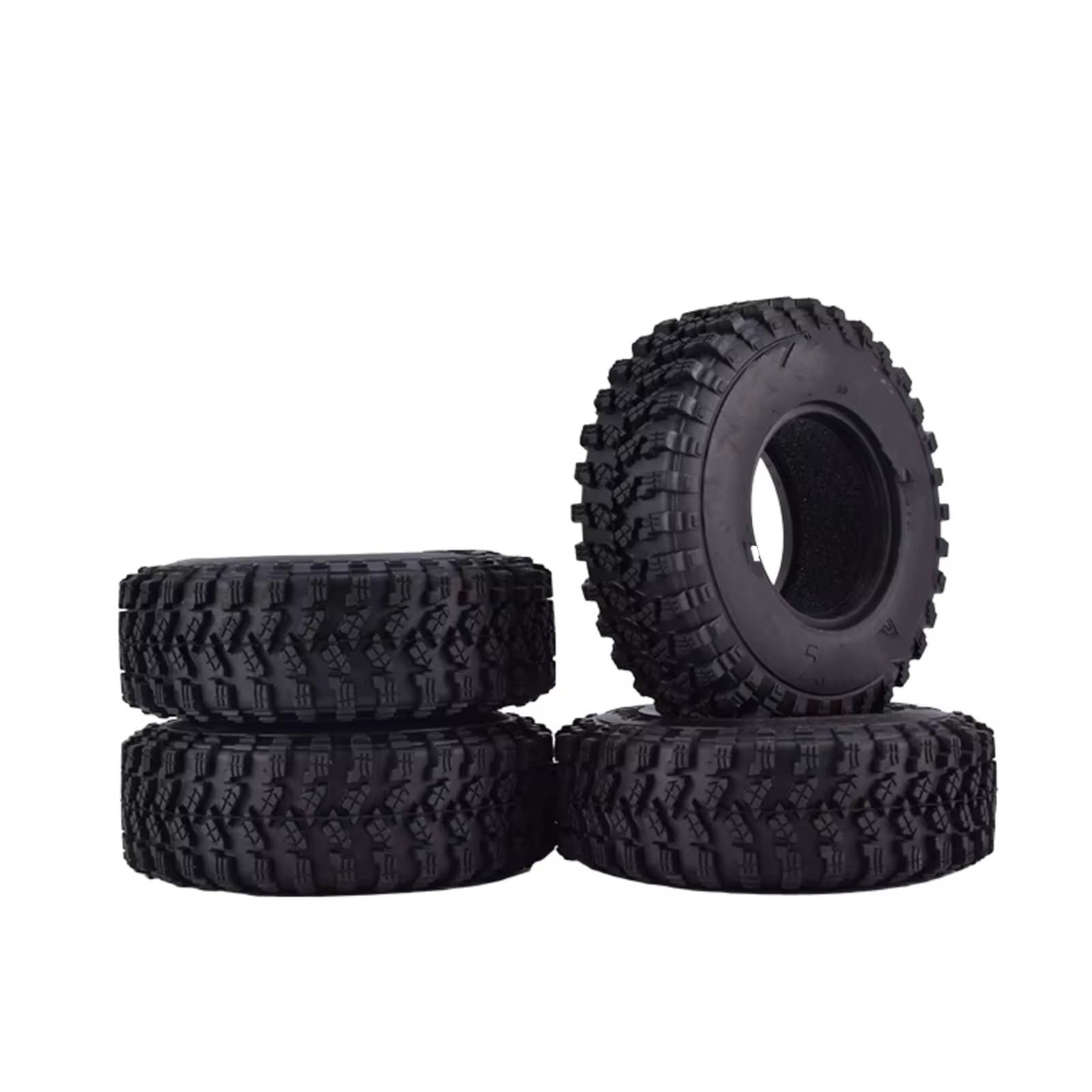 Neumáticos Coche RC Compatible con Traxxas para Redcat para SCX10 para AXIAL TF2 1/10 Piezas para Coche RC Crawler 4 Neumáticos De Goma AUSTAR AX-8020 De 1,9 Pulgadas Y 105 Mm