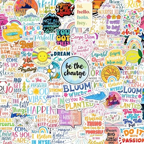 300PCS Affirmation Stickers, Holographic Motivational Sticker Pac...