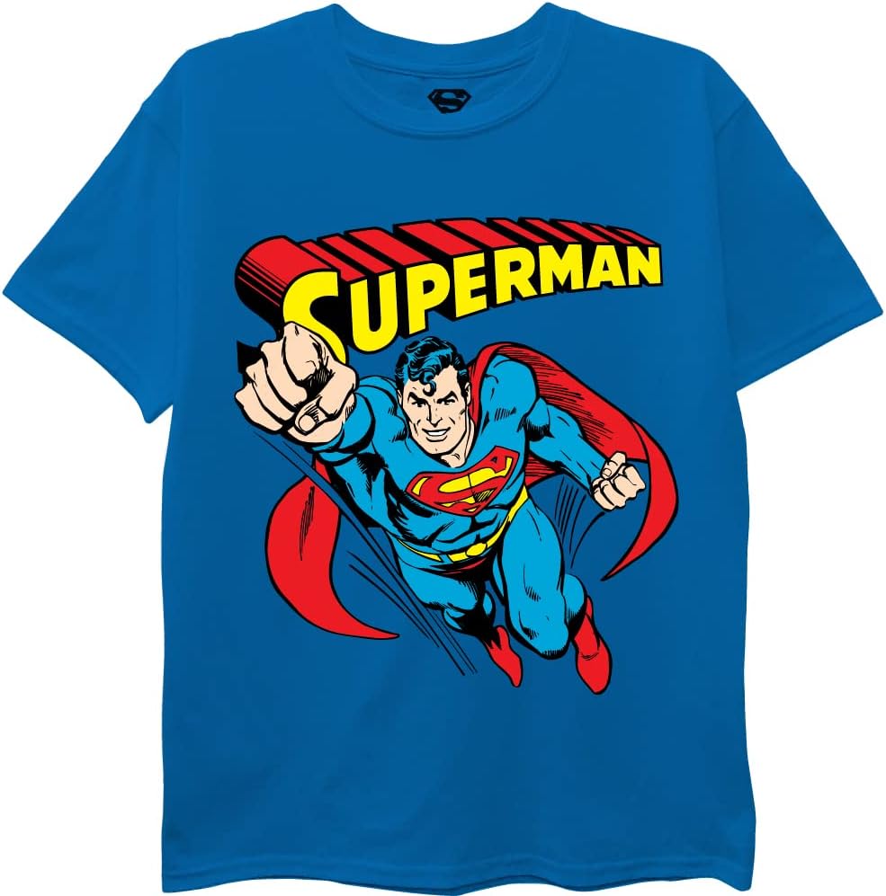 DC Comics Unisex-Child Batman, Superman, Justice League 3 Pack T-Shirt Bundle Set - Image 4