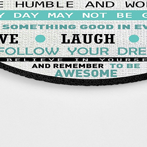 Be Awesome Inspirational Motivational Happiness Quotes Mouse Pad - Round Mousepad 20Cm #TOP2