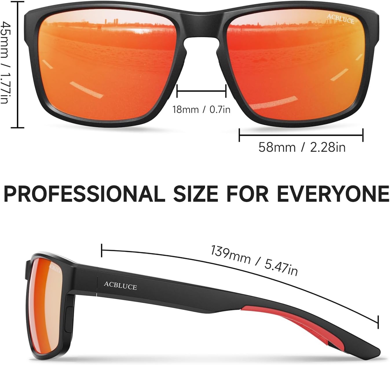 Polarized Sport Sunglasses for Men Women, Ideal for Driving Fishing Baseball and Running, TR90 Unbreakable Frame - Image 2