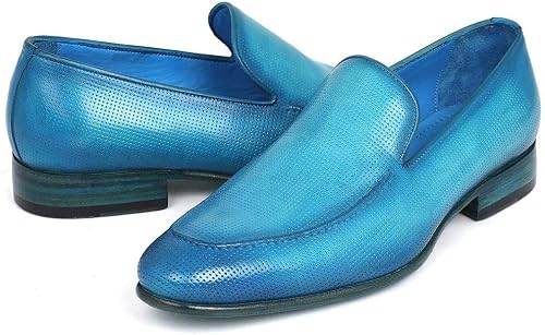 Paul Parkman - Mocassini in pelle traforata, colore: Turchese (ID#874-TRQ),  Turchese (Turchese), 39 2/3 EU : Amazon.it: Scarpe e borse