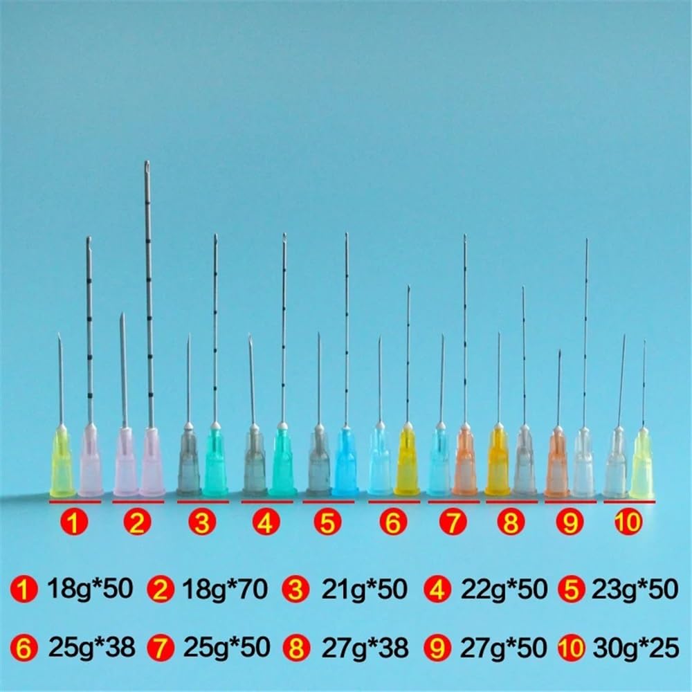 Verrerie et matériel de laboratoire 2 pièces/paquet * 10 paquets 18G 21G 22G 23G 25G 27G seringues à canule crantée à extrémités lisses aiguille