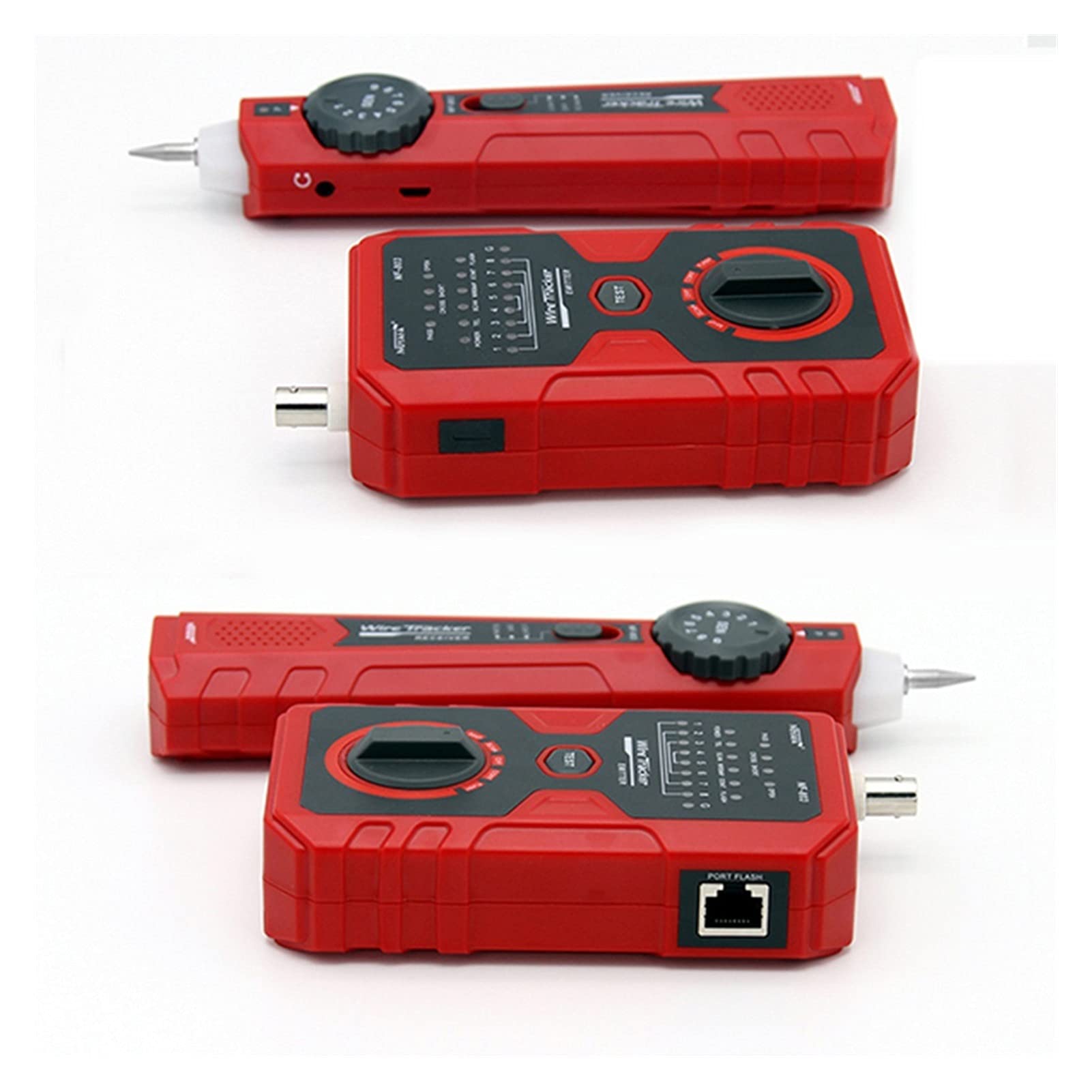 Detector de pared, Probador de cable de la red de la cerca del comprobante de la red eléctrica Operación simple Tono del tono del cable para el generador de tono para RJ45 RJ11 BNC