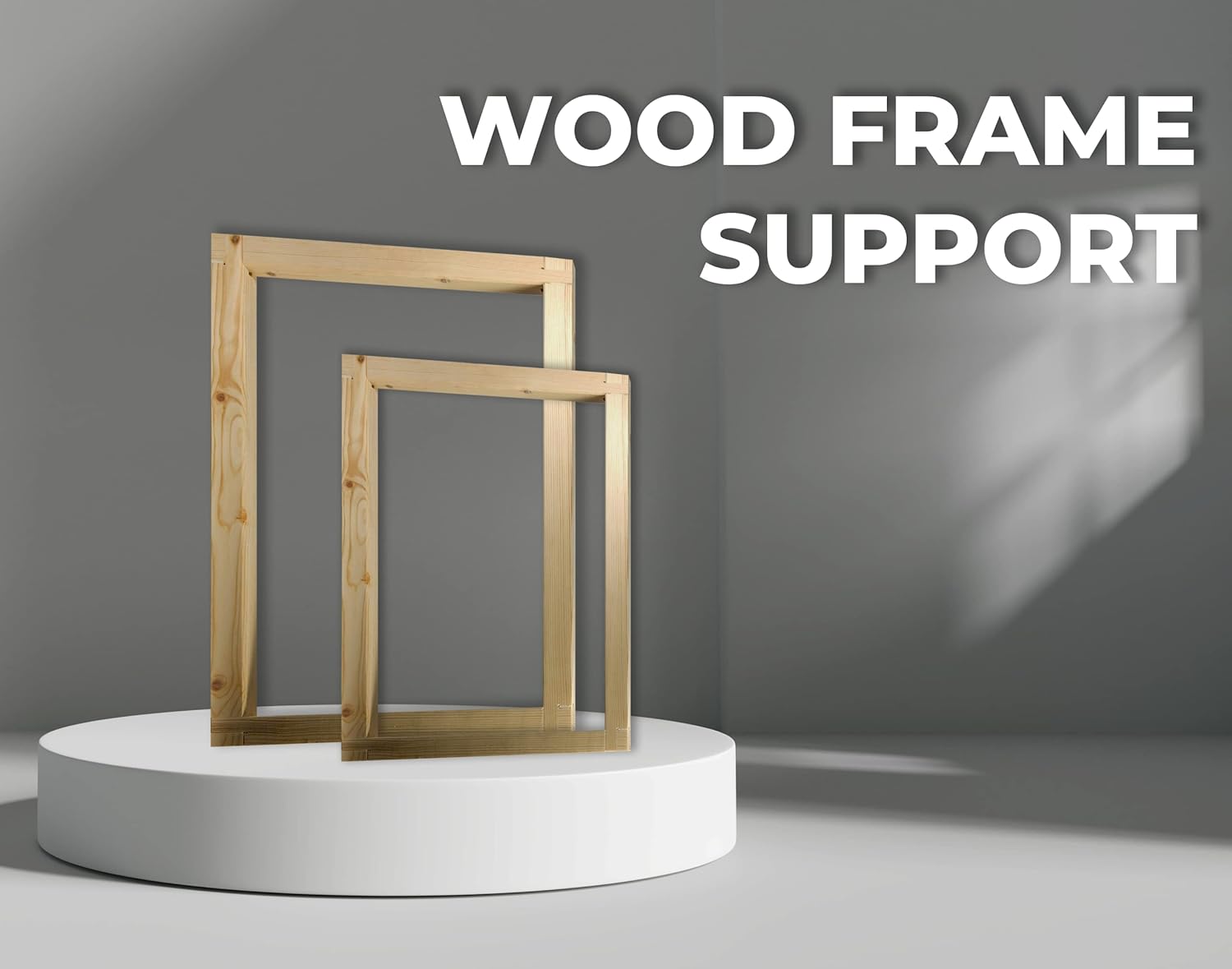 EGD JJ & Friends Picture Frame I Acrylic Art for Kids Bedroom I CoComelon Acrylic Frame I Wall Decor I Rectangular Wooden Stand for Wall Support I Multiple Sizes Options (Wide 24"x 16" Height)