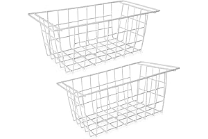 Chest Freezer Basket - 2 Pack Storage Organizer Bins