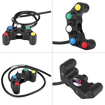 Amazon.co.jp: オートバイ ON/OFFスイッチ 5 in 1 ユニバーサル22mm