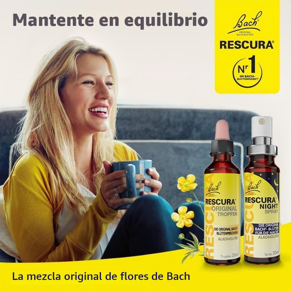 Bachblüten Original Rescura Tro m. Alkohol, 20 ml Solución