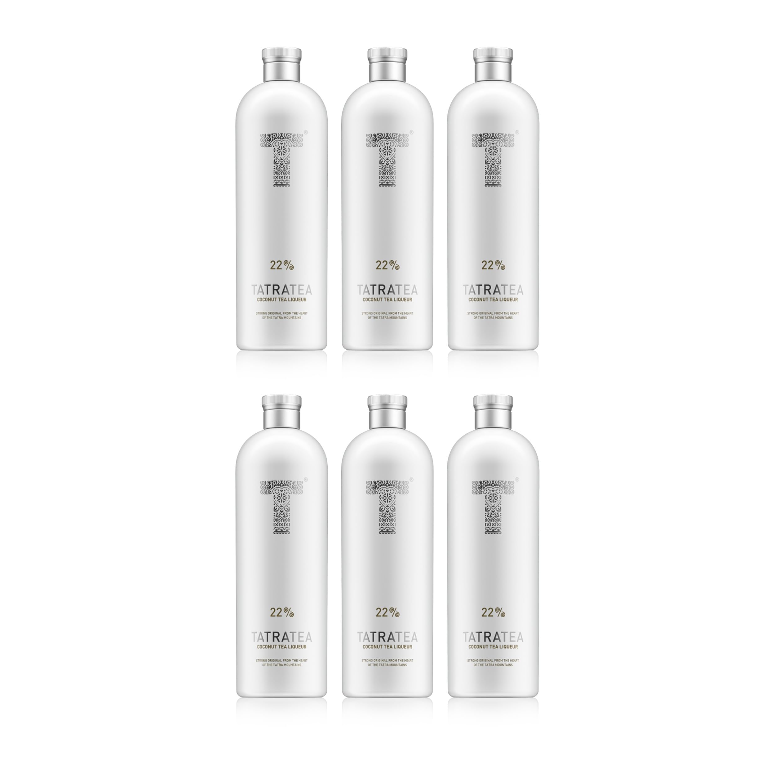 Tatratea 22% Coconut Liköre süss Slowakei inkl. FeinWert E-Book (6 x 0.7 l)
