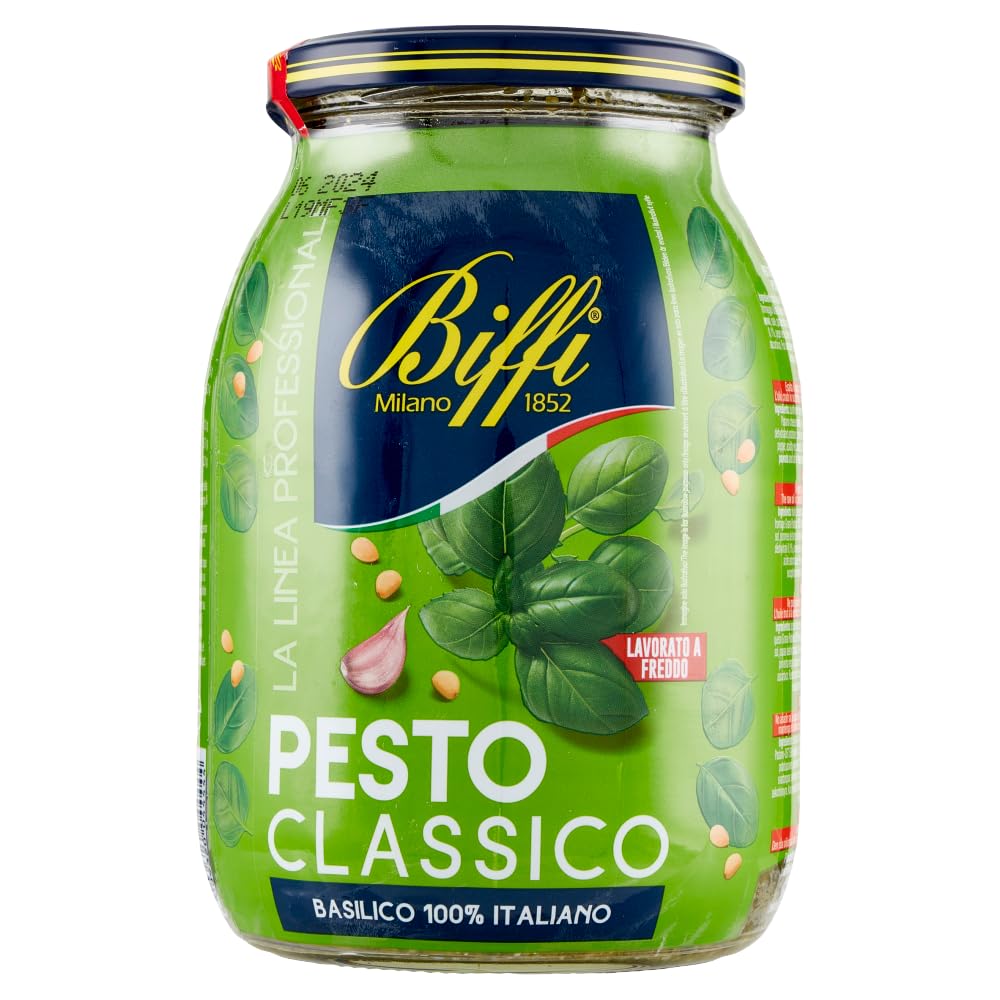 Italian Gourmet Pesto Classico Salsa Professionale 3 x 980g, Basilikum grün