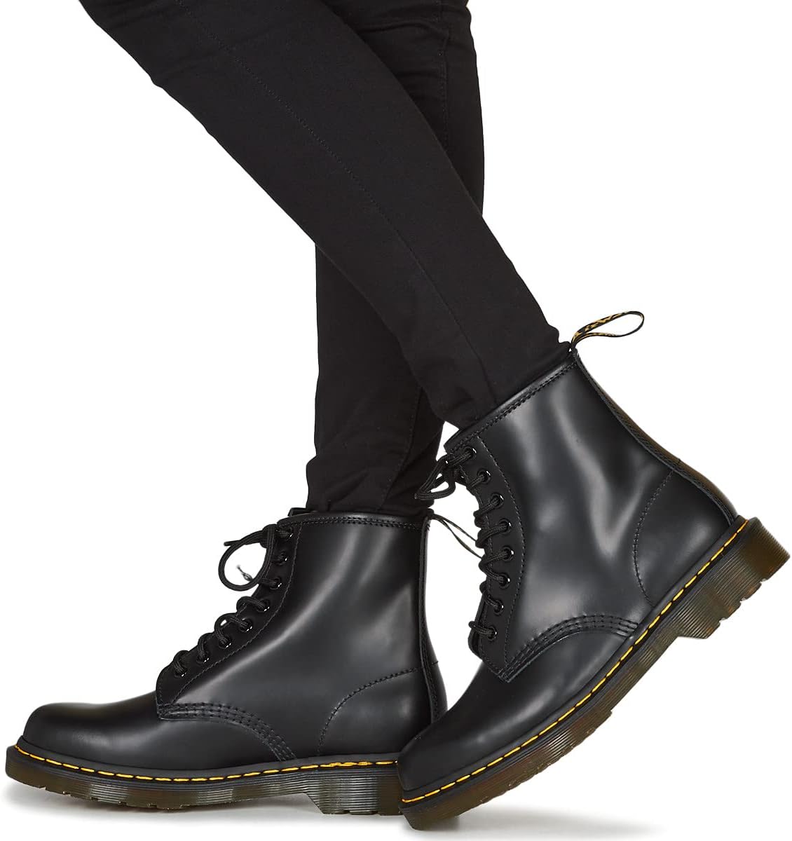 Dr. Martens Unisex 1460 Smooth Leather 8 Eye Boot, Black, 14 Women/13 Men
