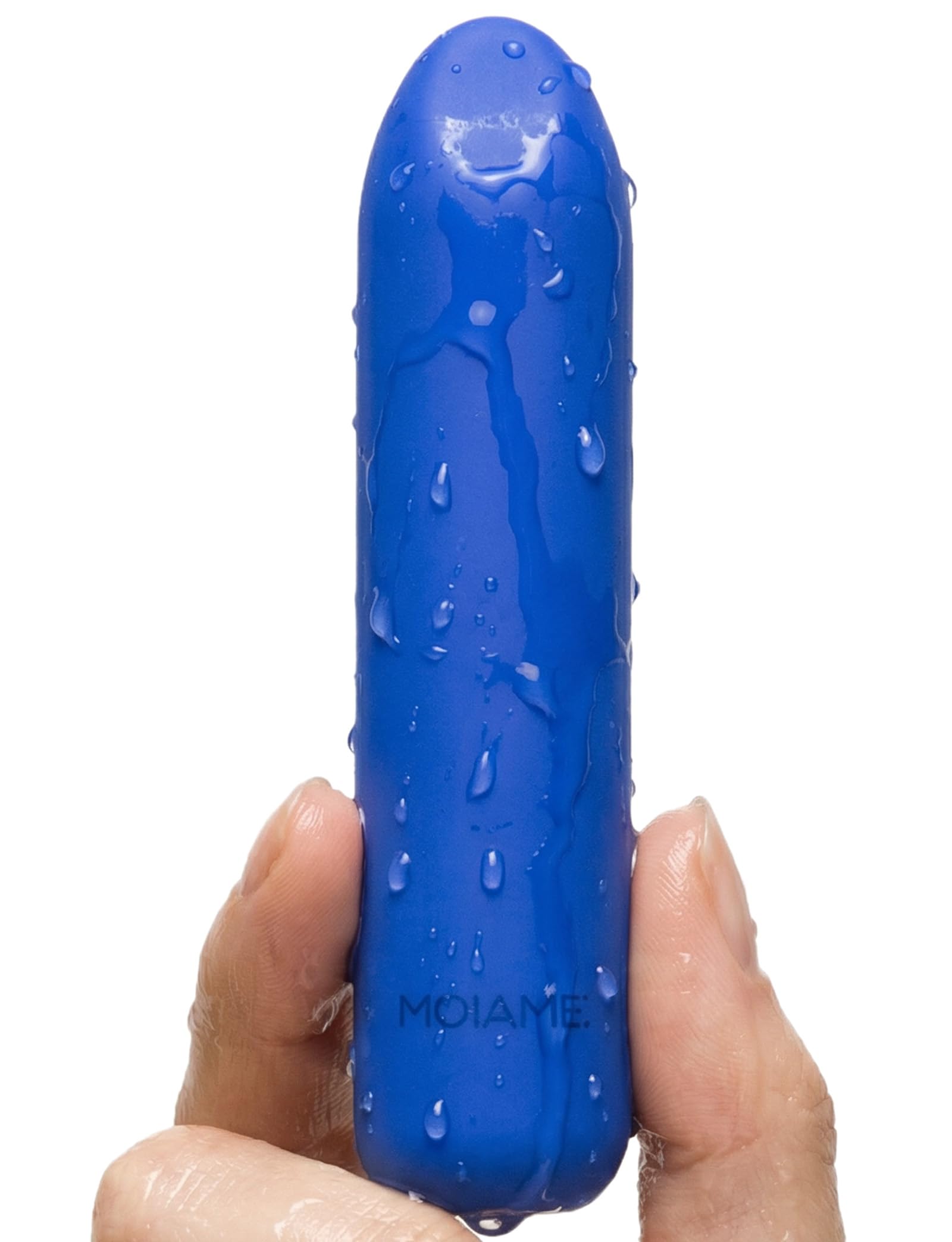 Mini Bullet Vibrator Sex Toy for Women - Waterproof Boilable Silicone Clit Massager, Rechargeable Finger Vibe with 10 Modes, Quiet Powerful Lipstick Vibrator for G Spot Nipple, Sapphire