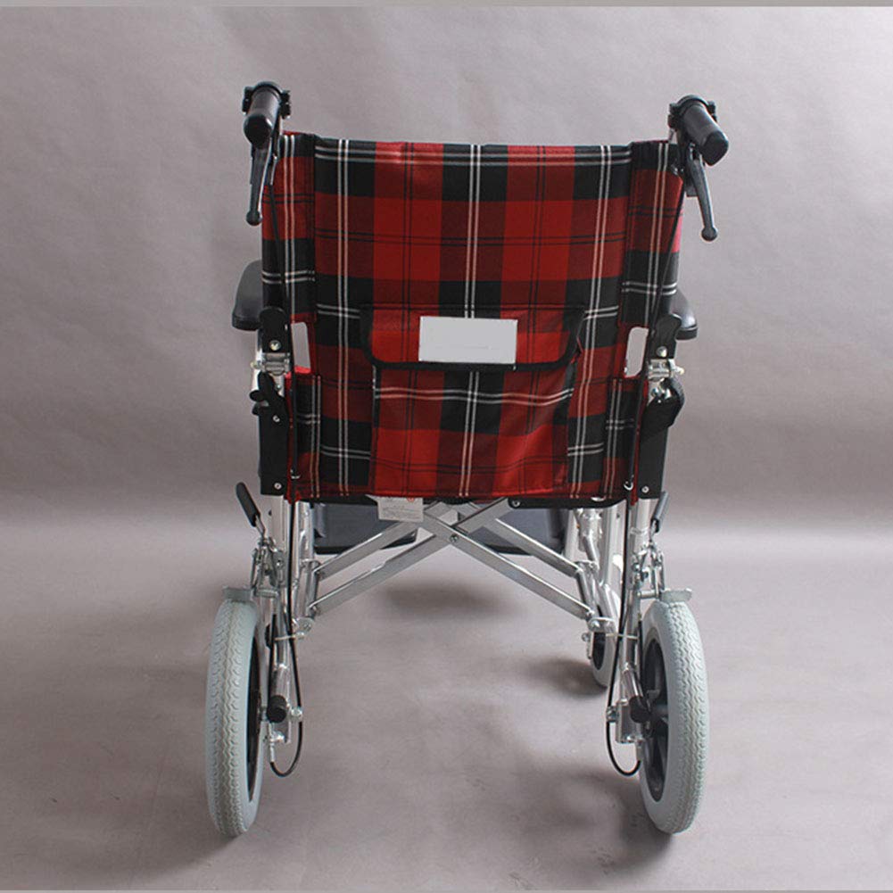 Wheelchair, Silla de Ruedas Manual Plegable Liviana de aleación de Aluminio Multifuncional, Suministros médicos para Adultos para conducción portátil Ultraligera