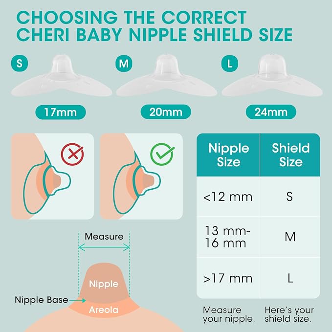 Pezoneras CheriBaby Contact 20mm con Estuche miniatura 5