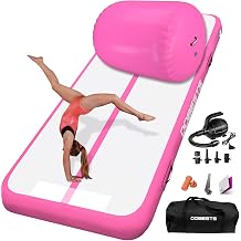 DOBESTS Inflatable Air Gymnastics Mat 6.6/10/13/16/20 ft with 4/8 in Home