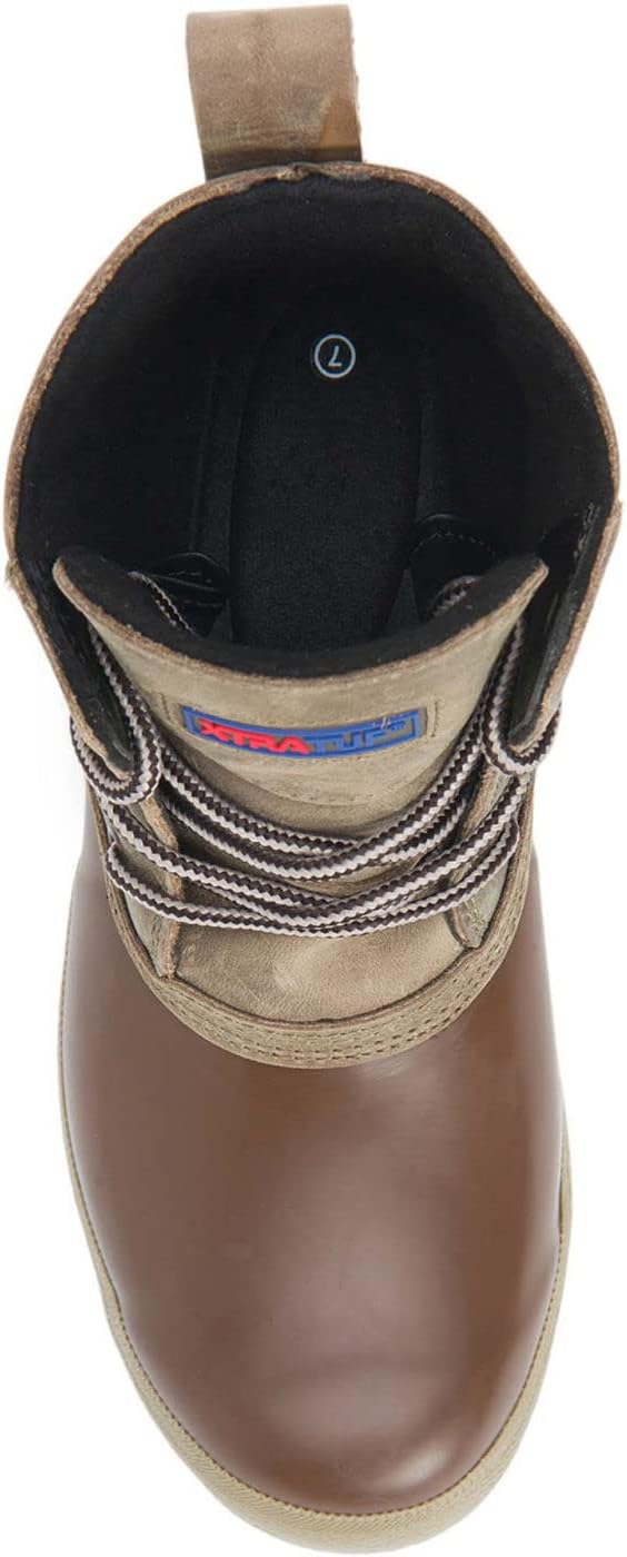 Xtratuf womens 6in Casual Over-the-ankle Waterproof Slip-resistant Arch Support Leather Legacy Lace Boots