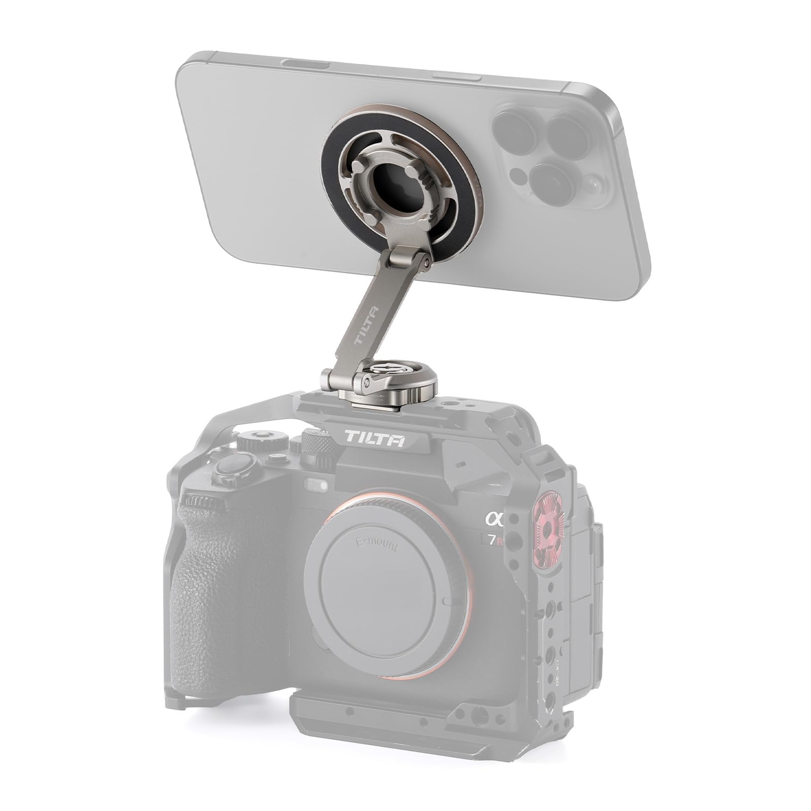 Tilta Kit di montaggio articolato magnetico – grigio titanio | supporto per smartphone e power bank con scarpa fredda, 1/4"-20 | braccio multiasse per fotocamera Rigs, monitoraggio wireless, vlogging