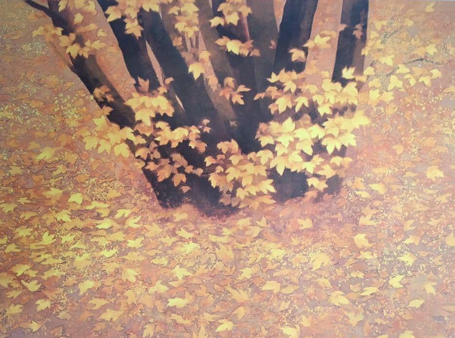 Amazon.co.jp: 東山魁夷絵柄24種展開「行く秋」読売新聞社 額絵