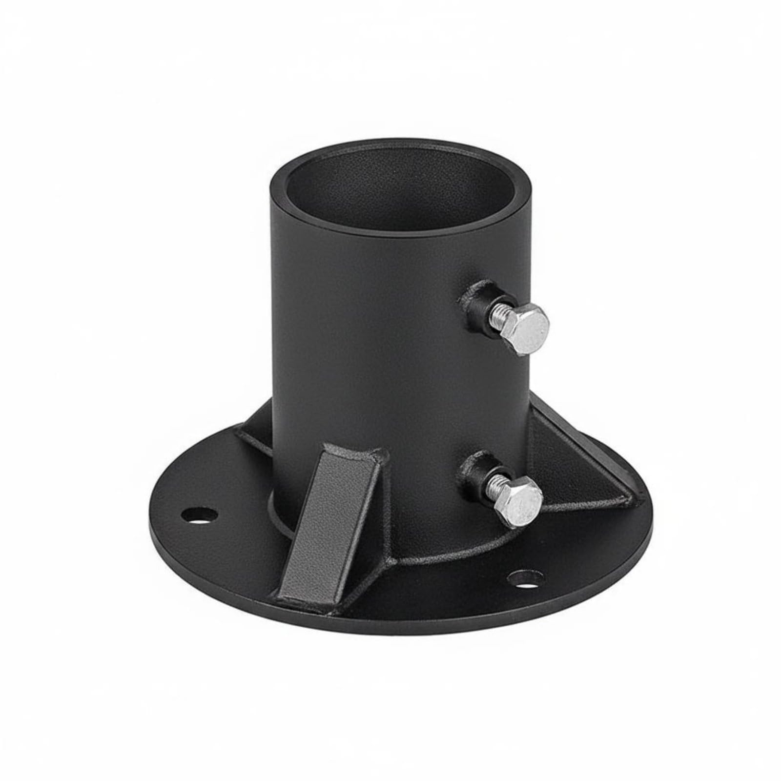 Chain Link Fence Post Floor Flange Powder Coated Fence Post Base Flange Heavy Duty Steel Column Base for Flagpole Setup, B-65mm | Home & Garden | Yard, Garden & Outdoor Living-picture-11