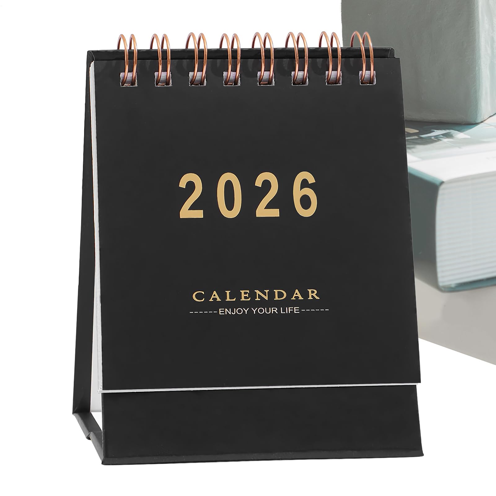 Mały kalendarz biurkowy 2025-2026 Miejsce Na Pisanie, Papier, 2025-2026, | Stojący kalendarz na biurko na randki, spotkania, biurko, domowe biuro, , sypialnia, dorośli