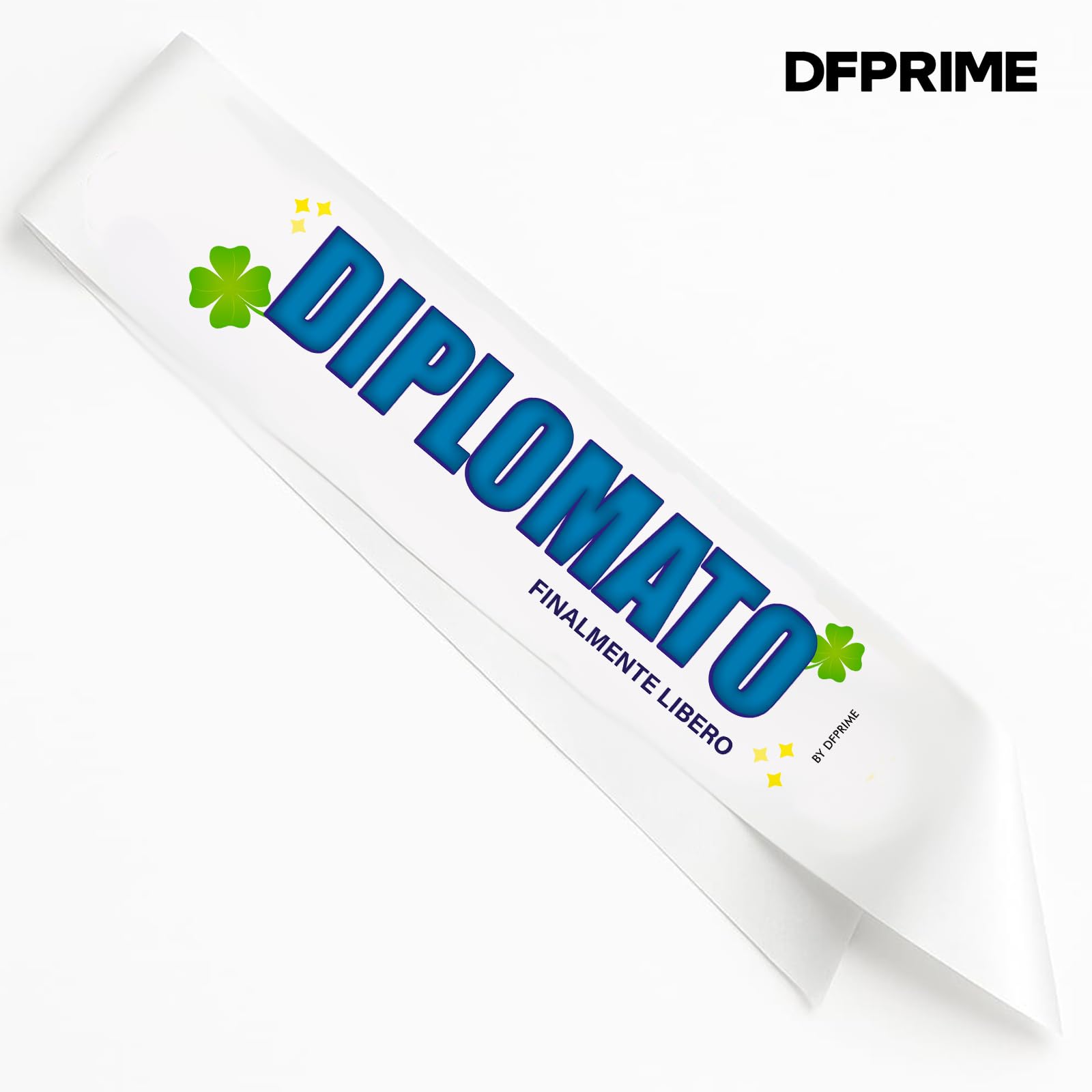 FASCIA DIPLOMATO – Finalmente Libero – Fascia Divertente per Festa di Diploma – Gadget Ironico per Diplomato – Regalo Originale Uomo