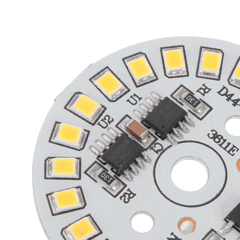 Zintegrowany chip LED, Panel LED SMD 2835 3-15W 220-240V Smart IC, biały i ciepły biały, 2 lub 5 szt.(White,7W 5p)