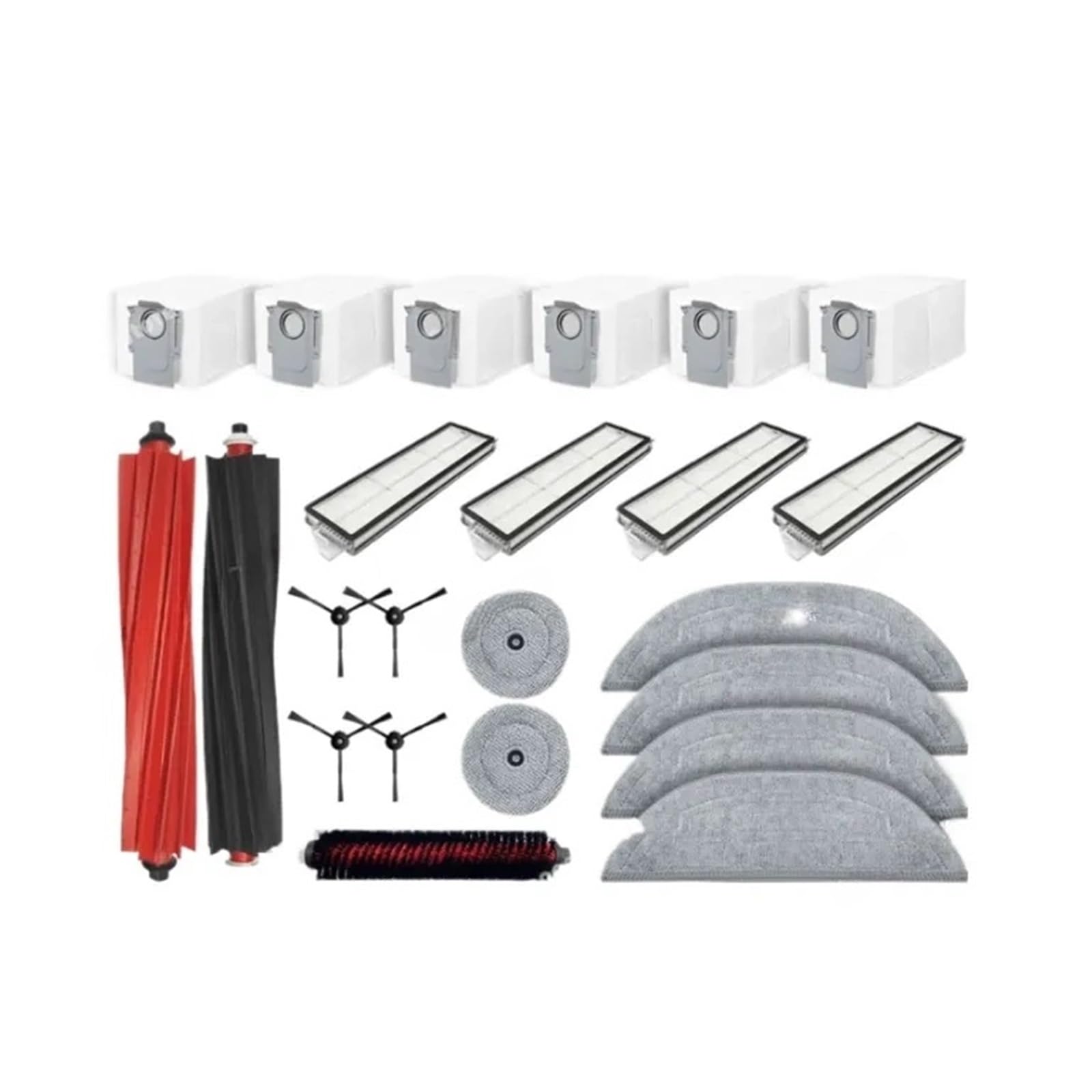 PORRSYDCD Main Side Brush Hepa Filter Mop Cloth Dust Bag，Compatible With Roborock S8 MaxV Ultra, S8 Max Ultra Replacement Parts Accessories(Set J)