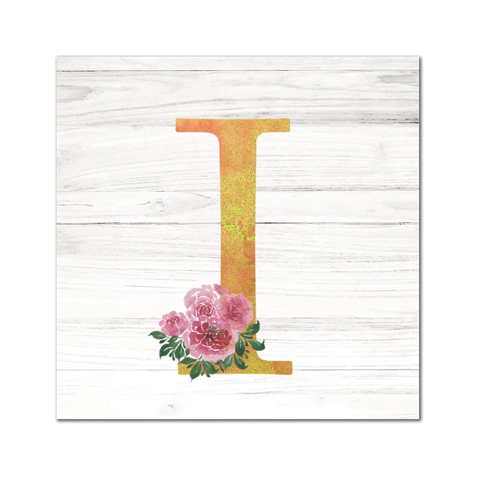 Monogramme lettre J en bois rustique de 30 cm pour décoration murale de maison
