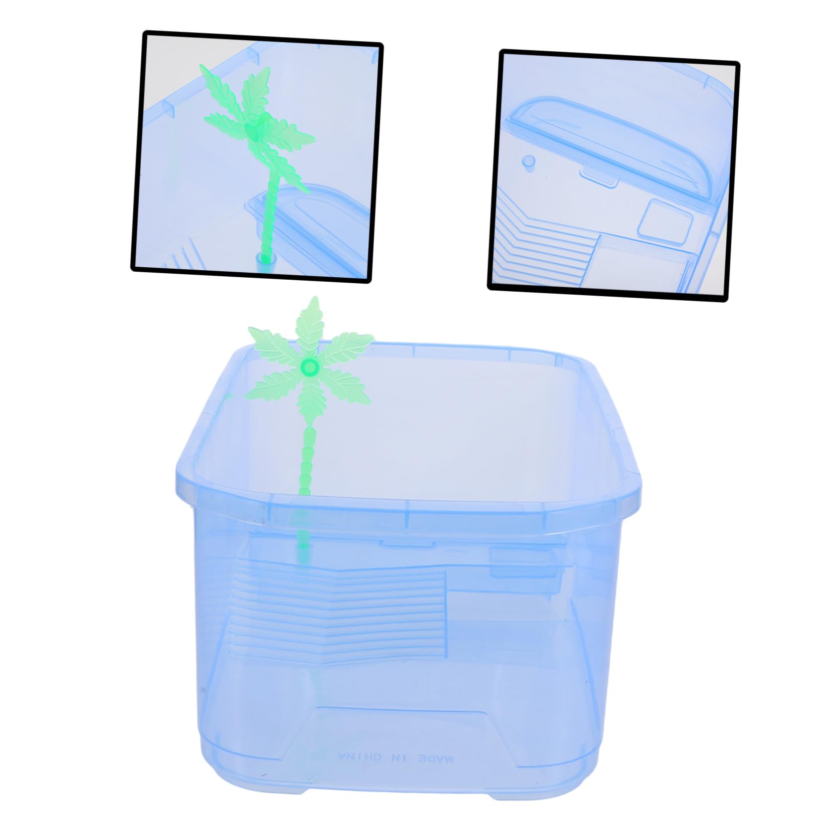 Sosoport 3sets Tank per Rettili e Tartarughe per Allevamento e Alimentazione Design e Facile per Domestici Small