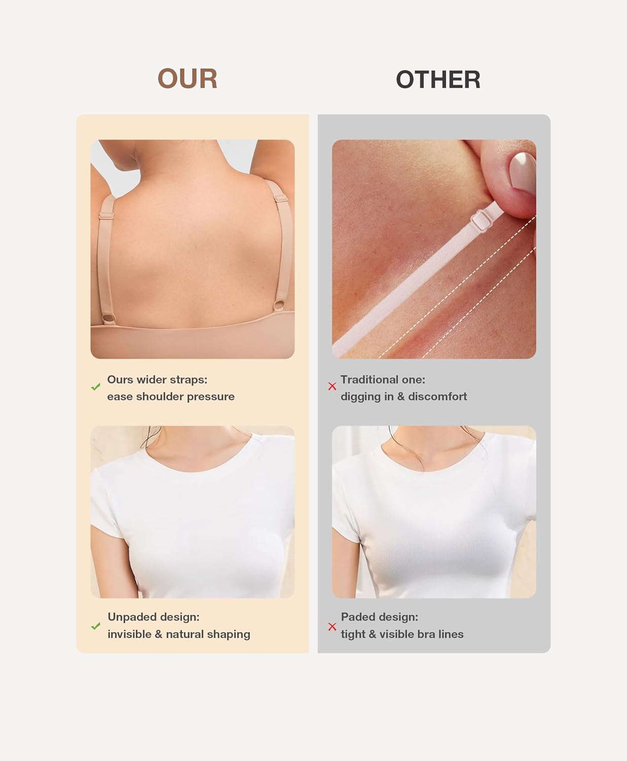 Lover-Beauty Seamless Bra for Women No Underwire Full Coverage Bras Wireless Comfortable Everyday Bra - Image 4