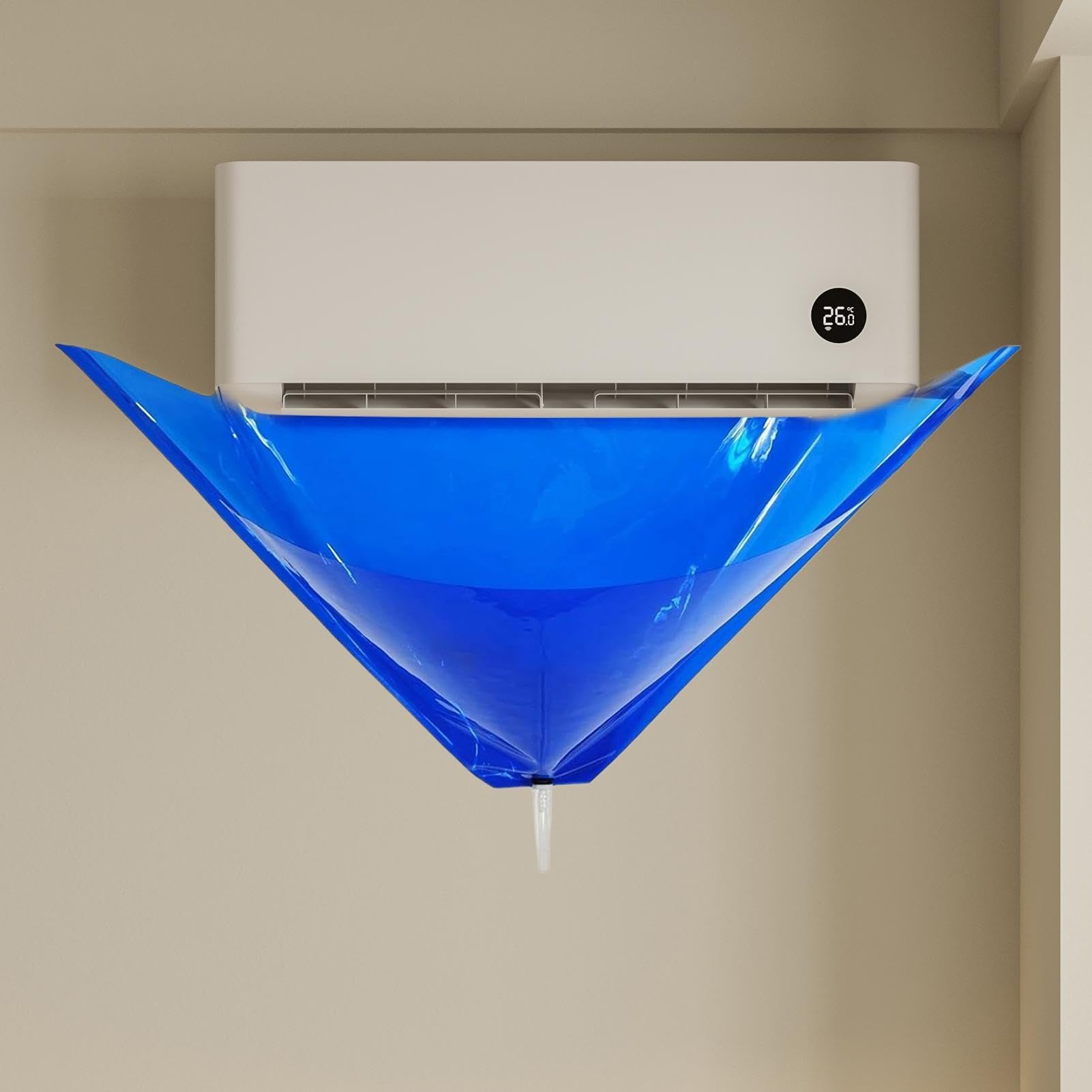 Kit di pulizia del condizionatore d'aria, set di manutenzione mini split AC, protezione antipolvere a parete, strumenti essenziali per la cura e la pulizia del sistema HVAC domestico.