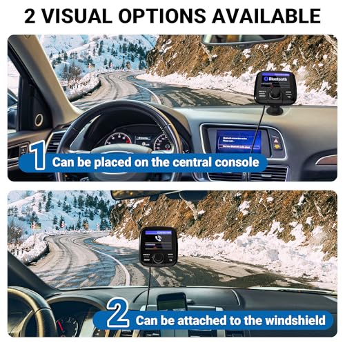 Tin-Nik DAB-389N DAB Adapter für Autoradio, FM-Transmitter für DAB+ Sender und Bluetooth-Verbindung vom Smartphone zum UKW-Radio, Bluetooth- Freisprechen und Musik