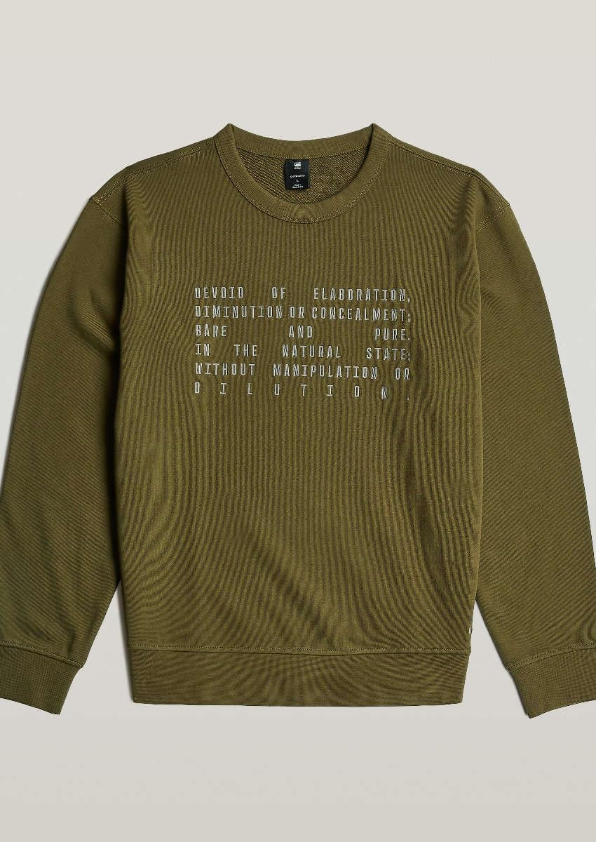 G-Star Text Graphic R SW Felpa Uomo