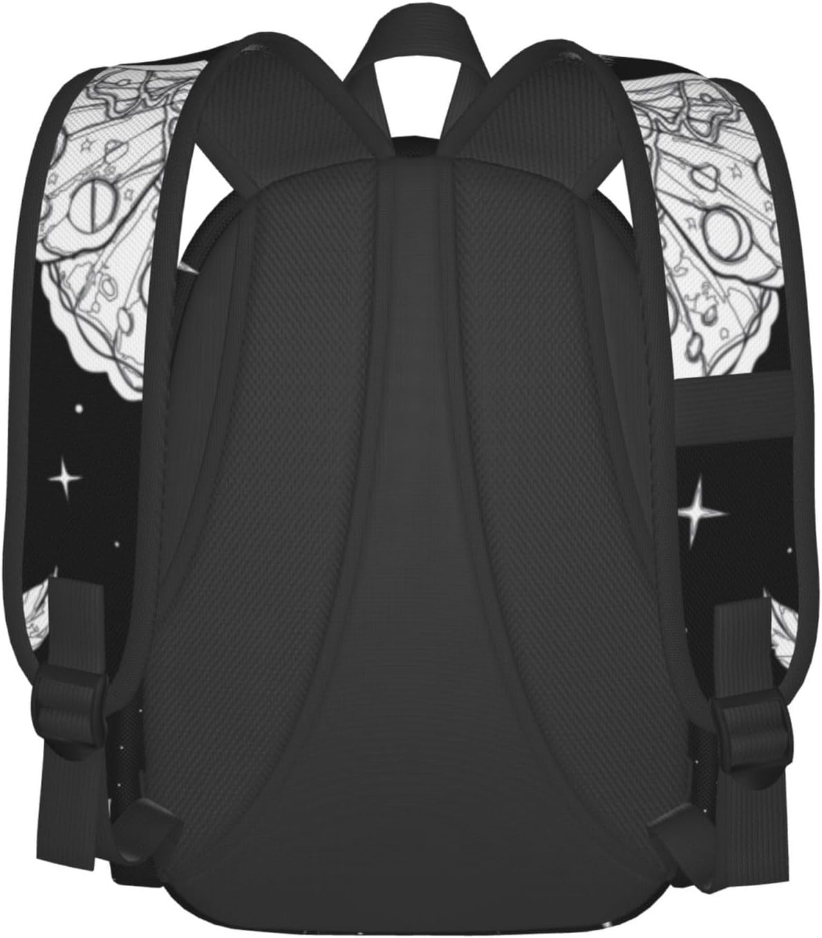 SUPLUCHOM School Backpack Casual Daypack for Men Women Girl Boy Polyester Laptop Bag with Side Pockets Bookbag, Custom02, One Size, Daypack Backpacks