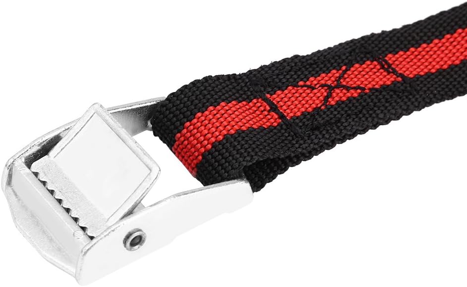 8ft 1 inch Tie Down Cargo Straps, Keenso Car Motorcycle Tie Down Straps Lockable Reinforced Cargo Strap Luggage Lashing Ratchet Belt Buckle (2 pcs)
