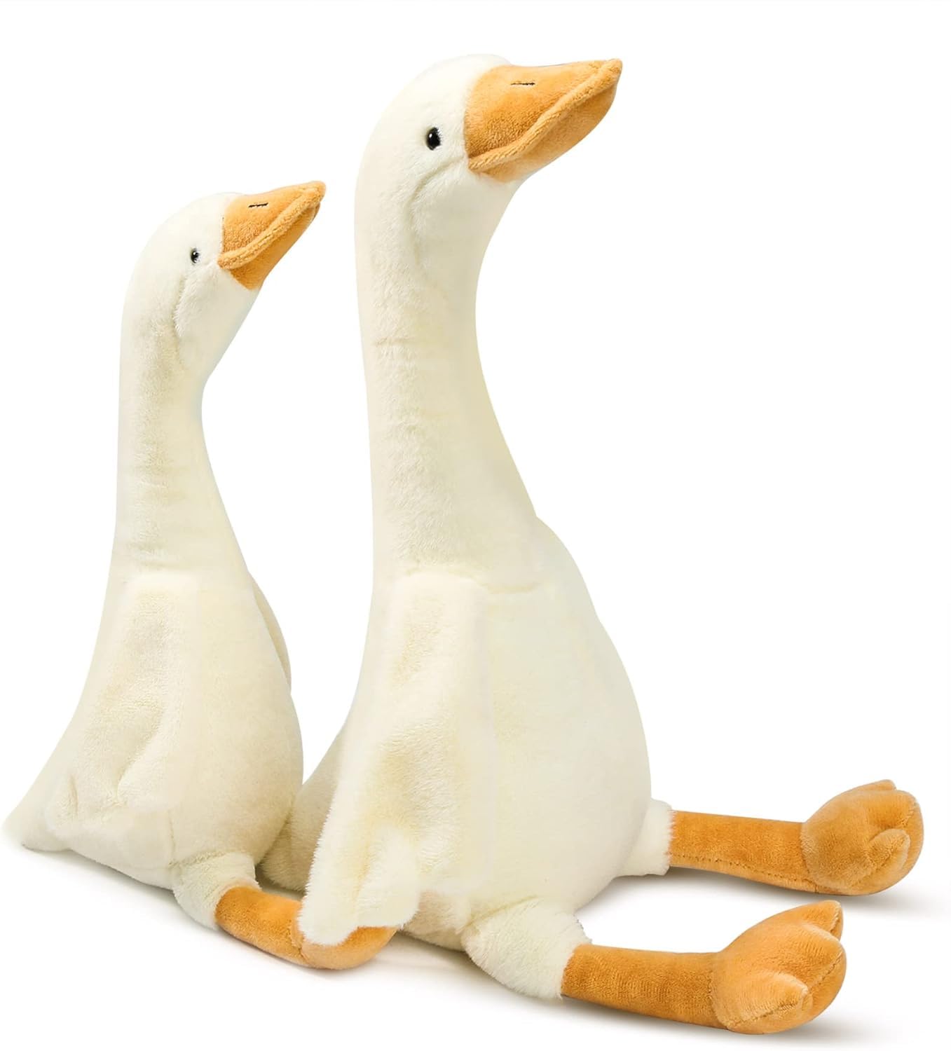 Goose Stuffed Animal Home Decoration Set - 19.7 Inch Cute Duck Plush Toy, Goose Plush Soft Swan Hugging Pillow, Gift for Kids Friends, White - Image 4