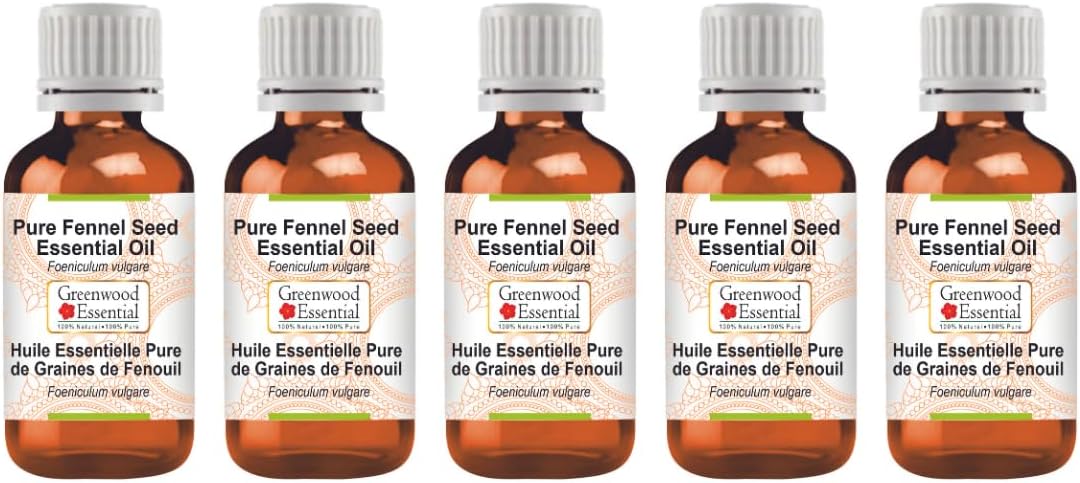 Greenwood Essential Fennel Seed Essential Oil 5x100ml