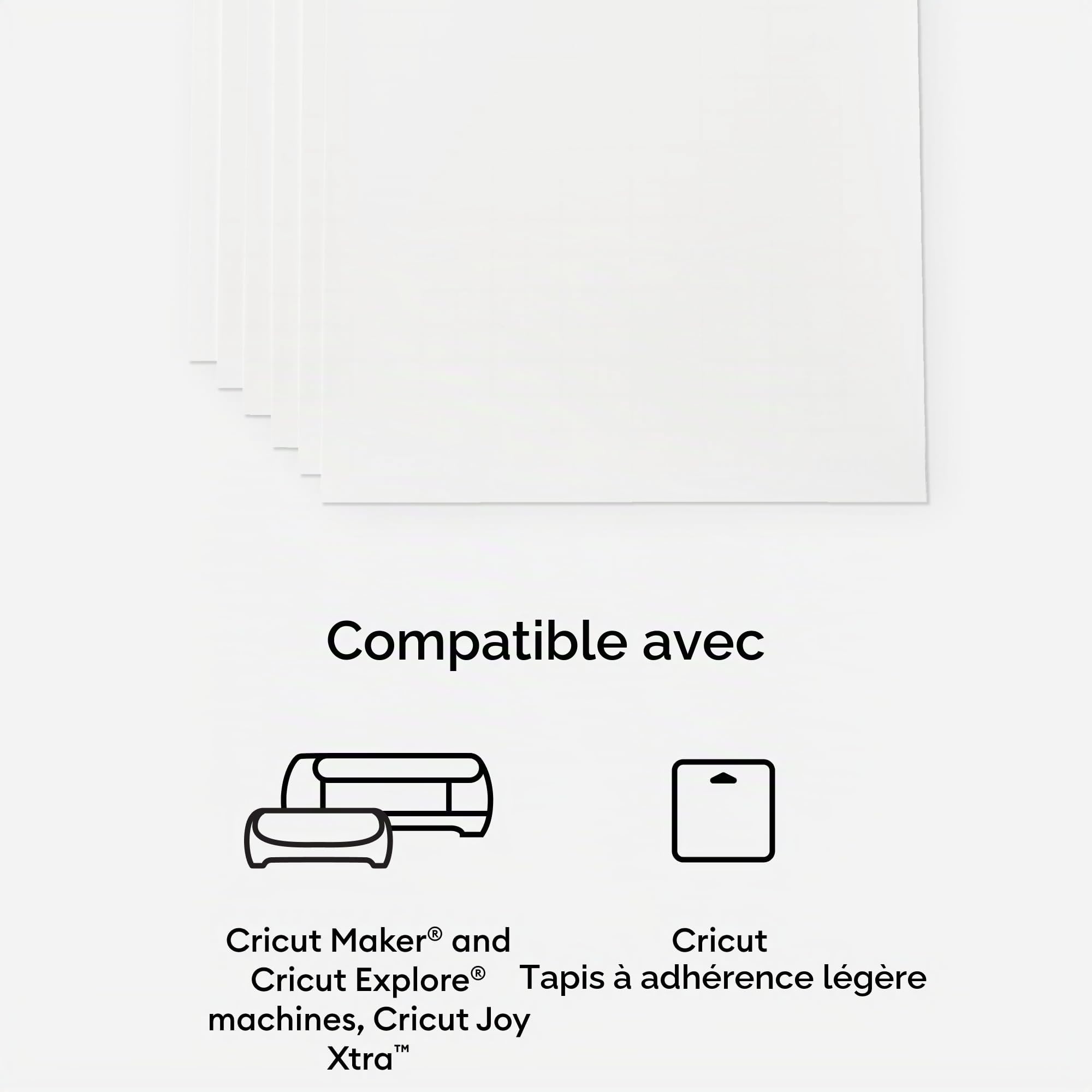 Cricut Lot de 50 feuilles de papier autocollant imprimable (21,6 x 27,9 cm)