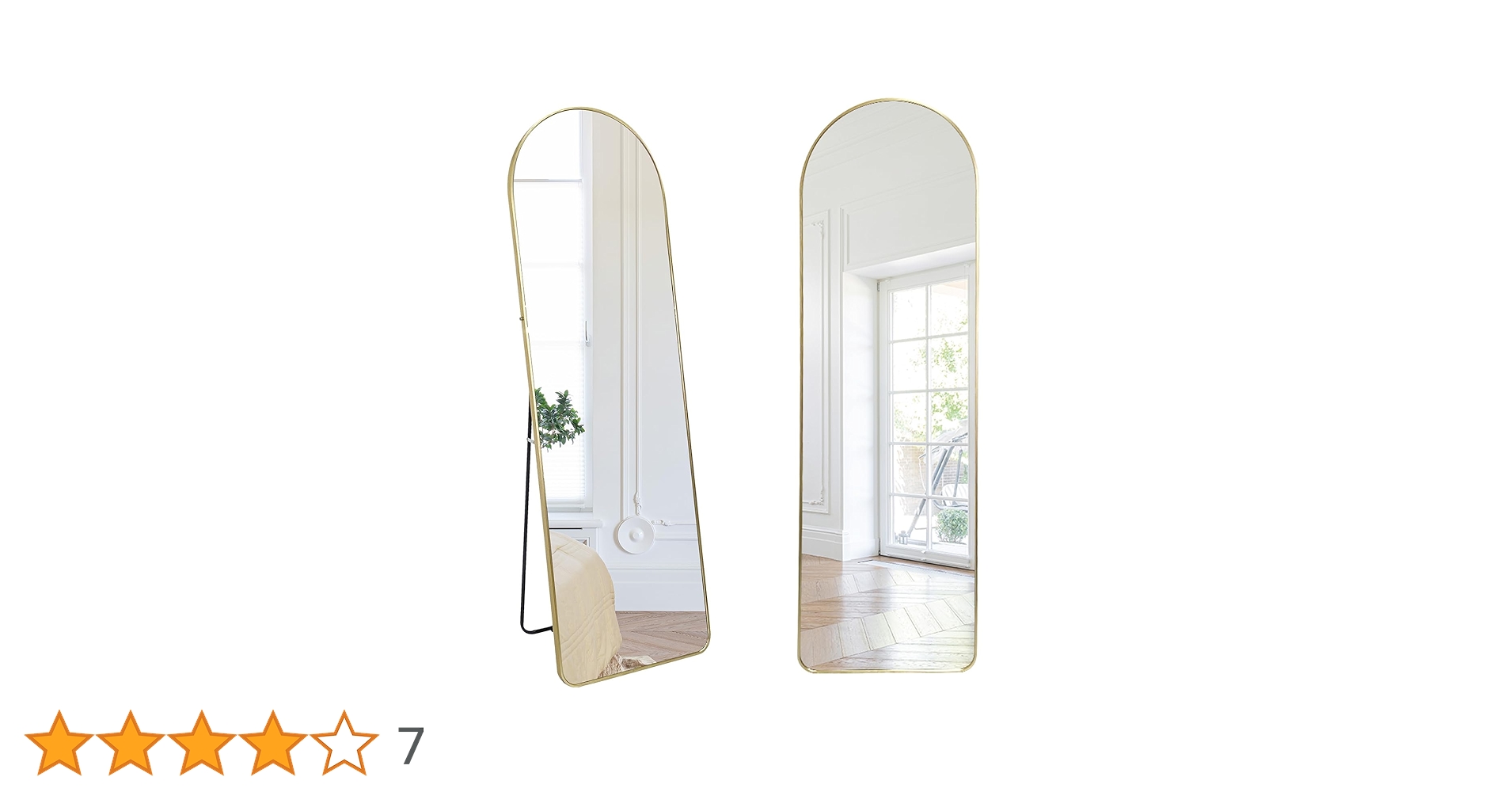 Amazon.co.jp: 姿見 鏡 全身 アーチ形 スタンドミラー 玄関 壁掛け 鏡