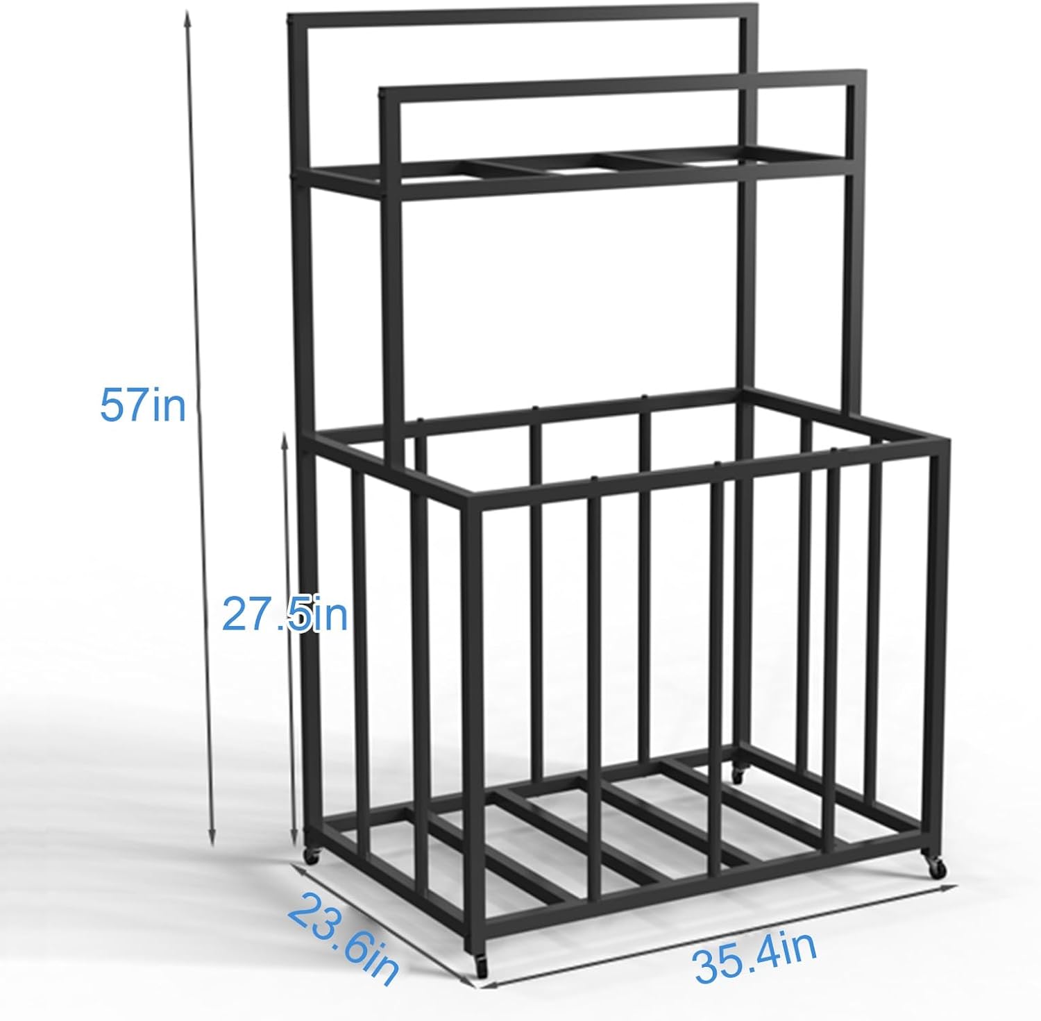 Pool Equipment Organizer Holder, Rolling Swimming Noodles/Floaties/Life Vests/Balls/Water Dogs Ramp Storage Rack, Natatorium/Public Swimming Pool/Water Sports Use