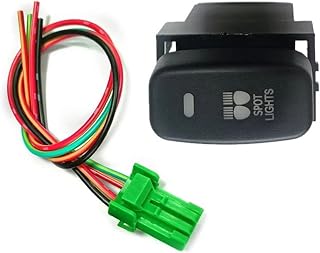 Interruptor pulsador de luz puntual con indicador Rojo y Verde Apto for Mitsubishi Pajero for Challenger for Triton ML for MN for Endeavour for Eclipse for Lancer for Galant